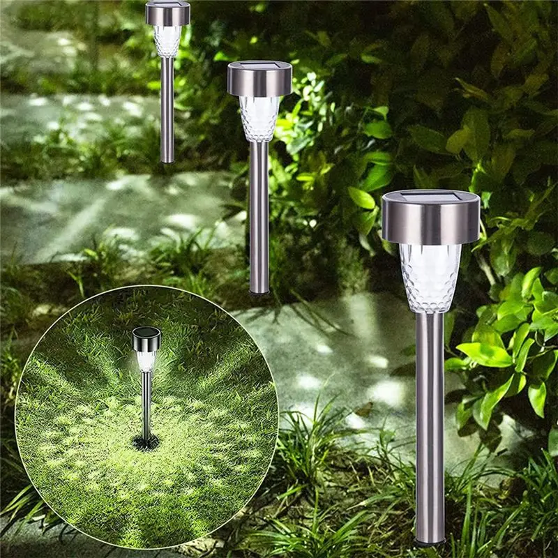 BAAG-10PCS Solar Lights Outdoor Water-Resitant LED Lighting Solar Powered Outdoor Lights Solar Garden Lights