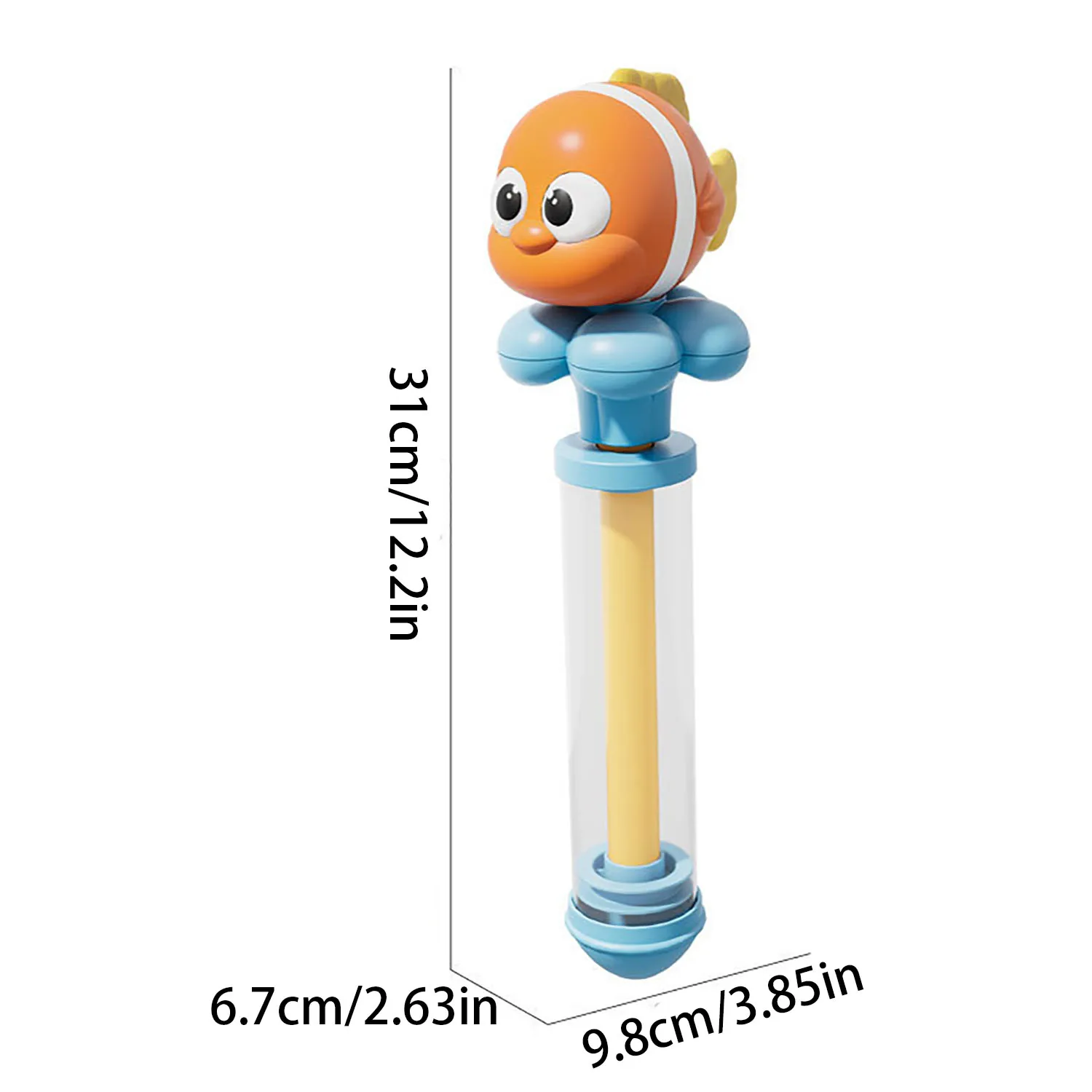 Clown Fish Cartoon pistolet na wodę zabawka dla dzieci gra w wodę mały pistolet na wodę letnia gra na wodę na świeżym powietrzu mała armata na wodę