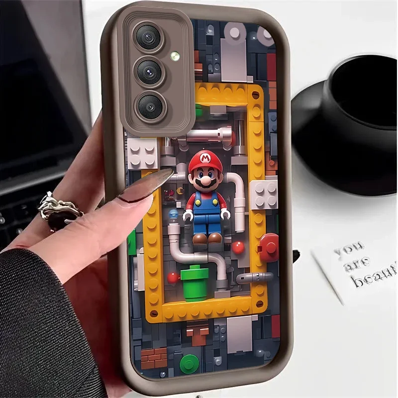 Super M-Marios Bros Case for Samsung Galaxy A53 A50 A50S A36 5G A35 A34 A33 A32 A30 A26 A24 A23 A22 A20 A16 A15 A14 A13 4G Cover - náhled 4