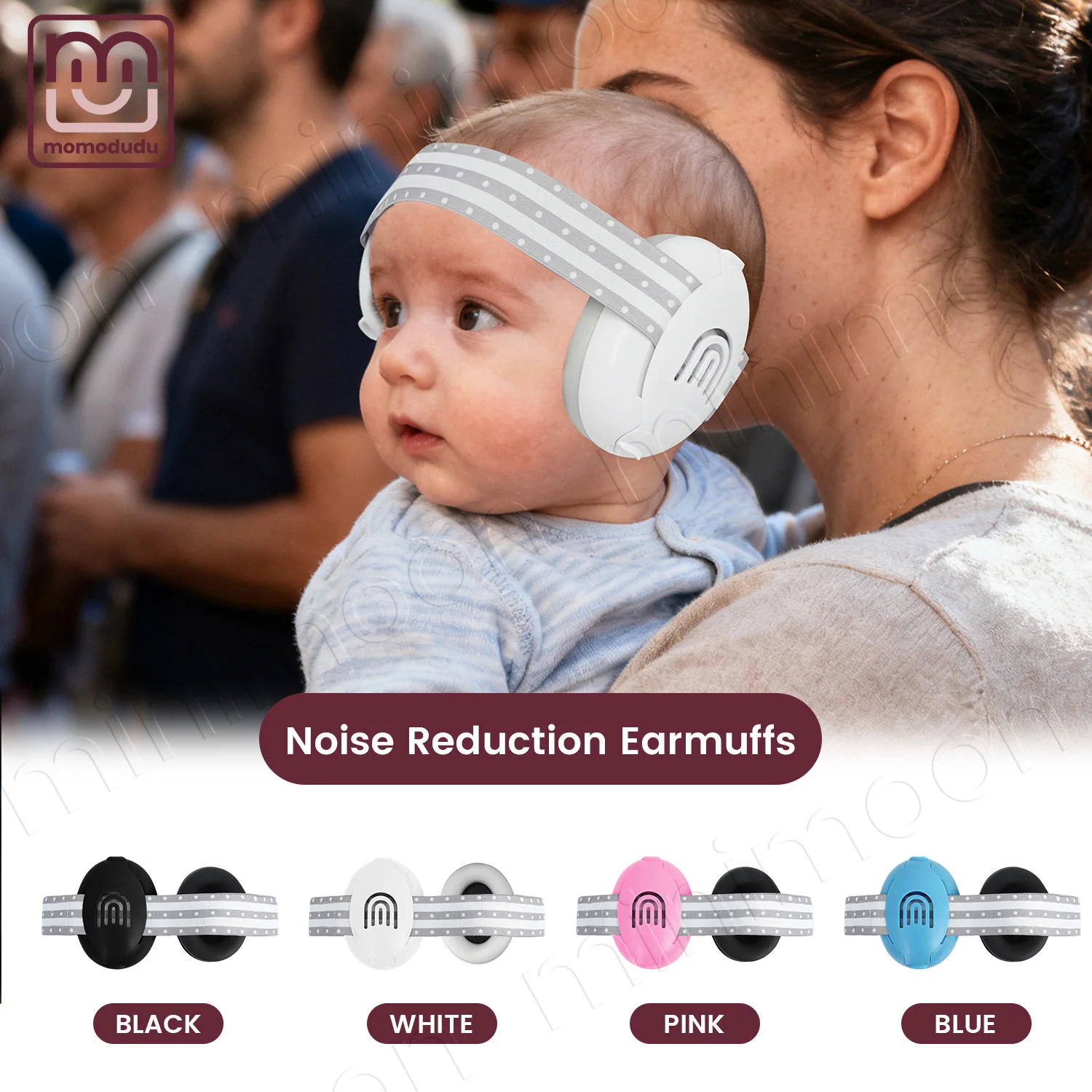 Baby Noise Cancelling Earmuffs for Peaceful Sleep, Adjustable & Comfortable Headphones for Travel Essentials for Outdoor
