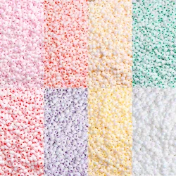 Super 2mm Solid Color Illusion Porcelain Beads, Rice Beads, Handmade DIY Making Bracelet Material Jewelry