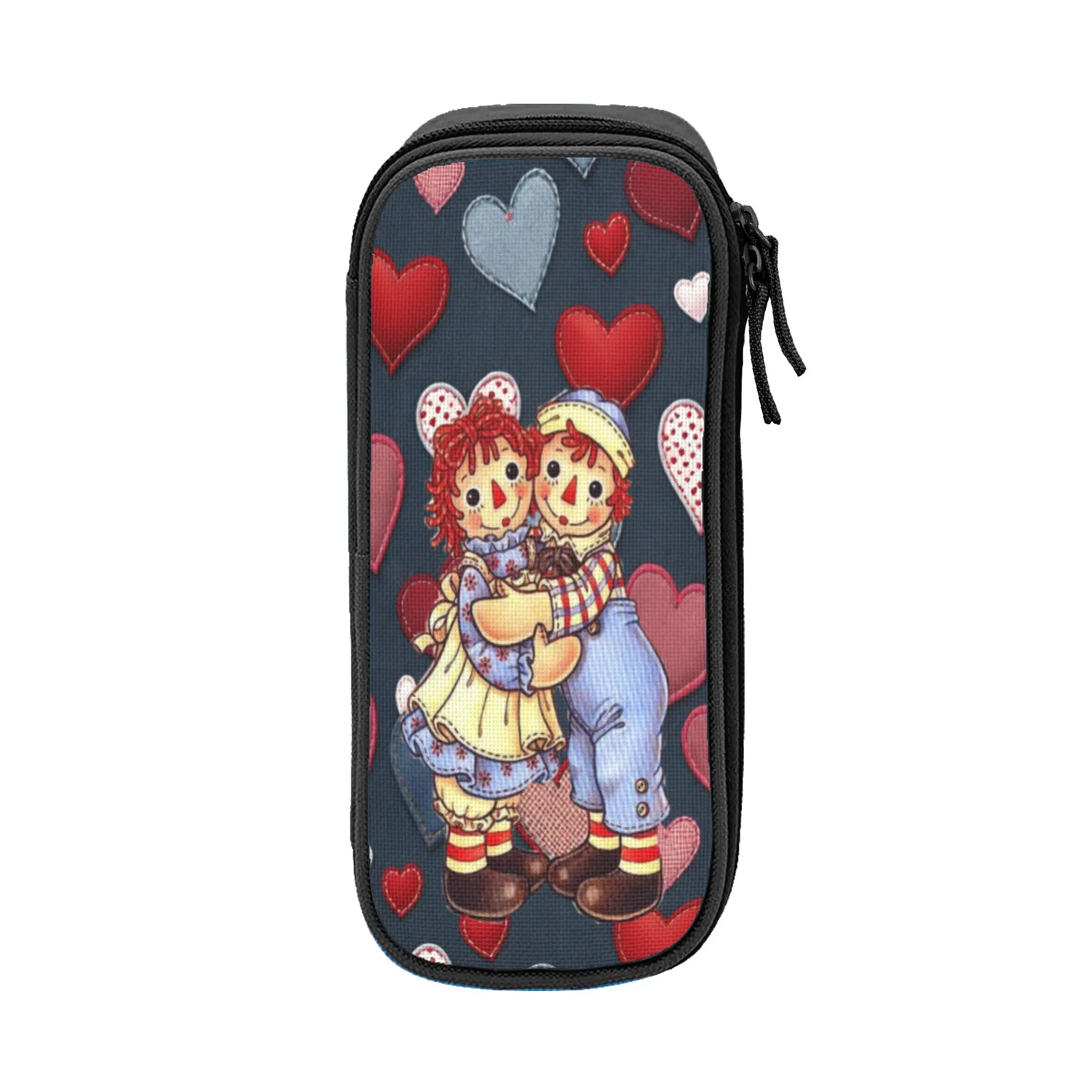 Estojo Clássico Raggedy Ann, Bolsa para Lápis, Estojo para Estudantes, Grande Bolsa de Armazenamento para Material Escolar e Cosméticos