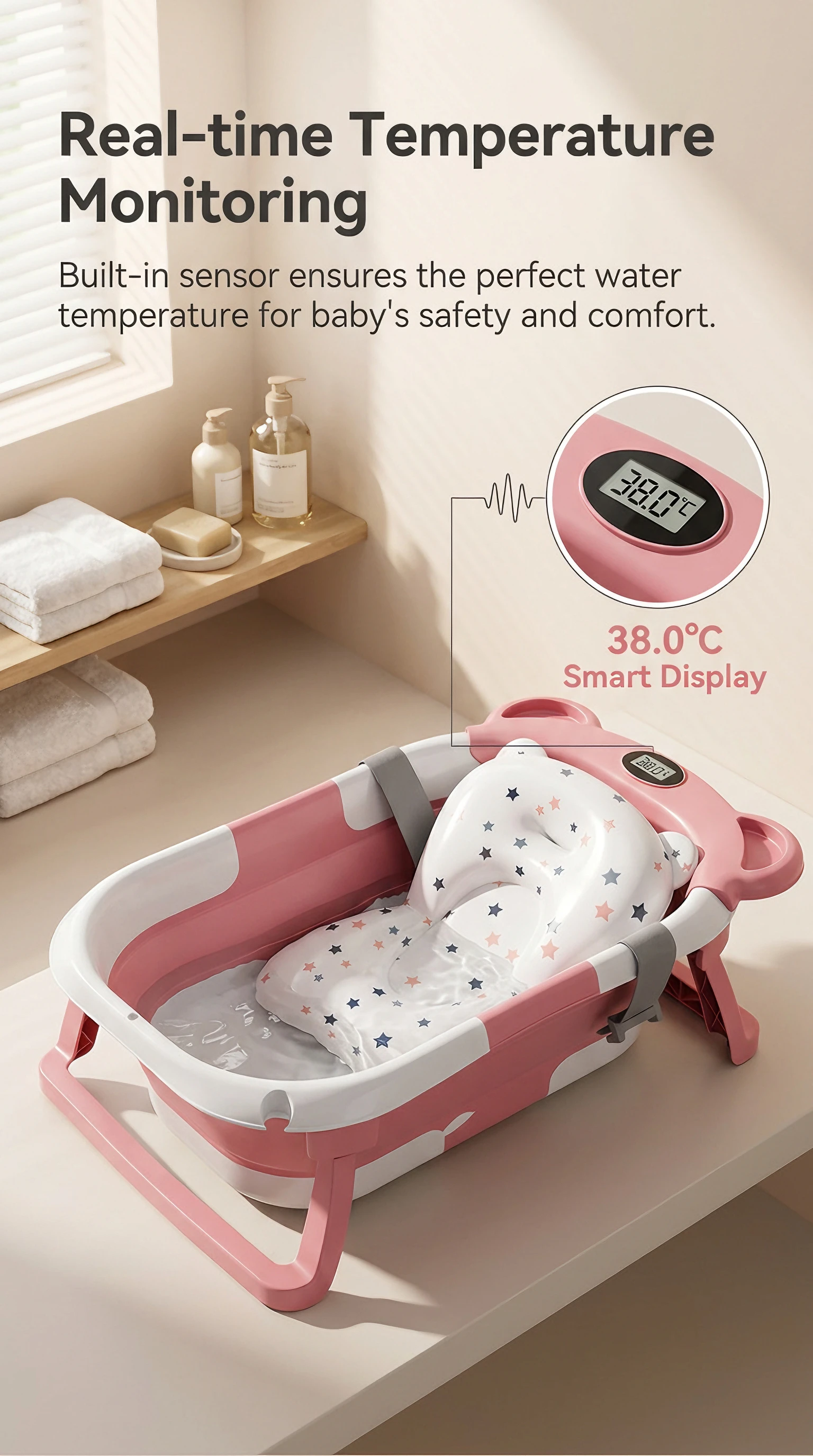 Vasca da bagno con foro di sca - Baby Bath Tub Foldable recensione e prezzo