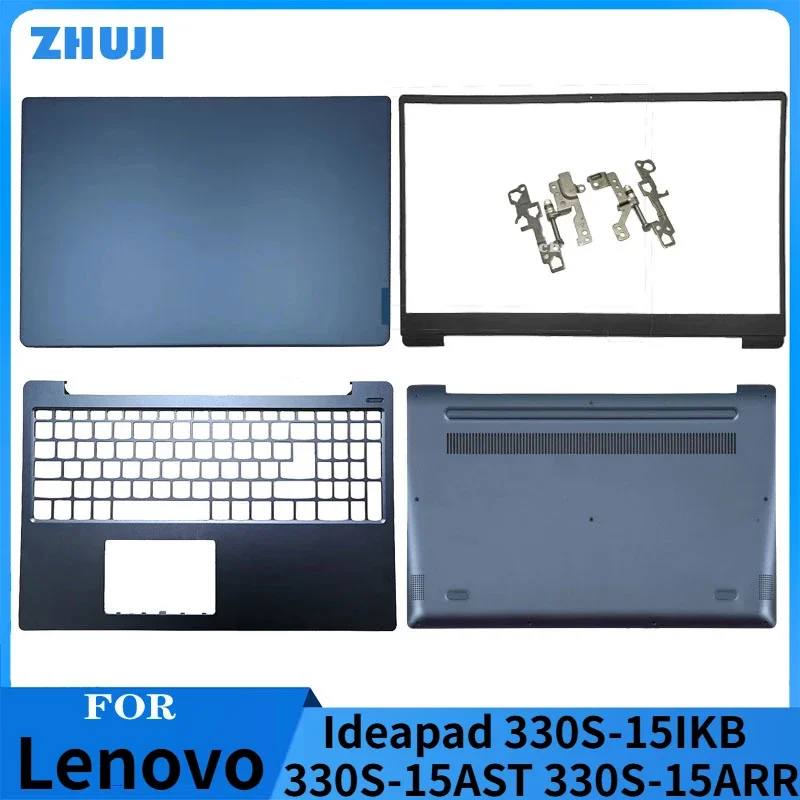 NEW Blue For Lenovo Ideapad 330S-15IKB 330S-15AST 330S-15ARR LCD Back Cover Front Bezel Palmrest Upper Bottom Case Cover Hinges