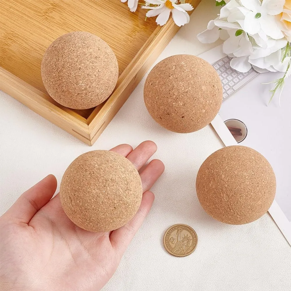 2.4 Inch Wooden Ball Stopper Wine Cork Ball Wooden Cork Ball Stopper BurlyWood Decanter Stopper Replacement Ball Wooden Glass #3