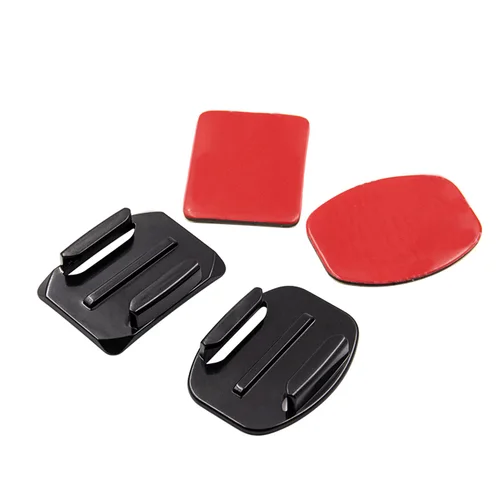 Montaje adhesivo curvo plano para GoPro Hero 8 Black 9 7 5 Xiaomi Yi 4K Mijia SJCAM, accesorios para Cámara de Acción Go Pro