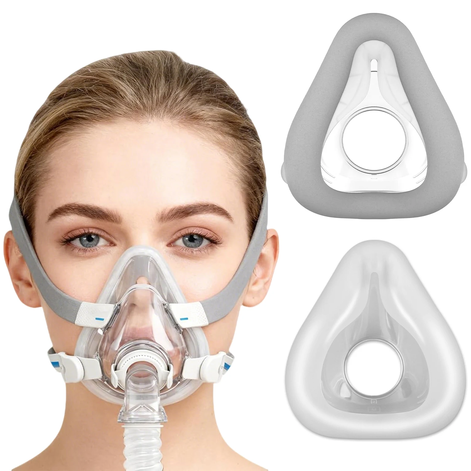 

1pcs Mask for Airfit F20 Silicone Replacement Cushions Mask, Silicone Face Mask Compatible with Airfit F20 Face Cover Mouth Nose