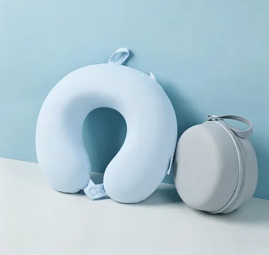 Popular New Collection smooth skin-friendly Breathable Cooling Office Airplane neck pillow