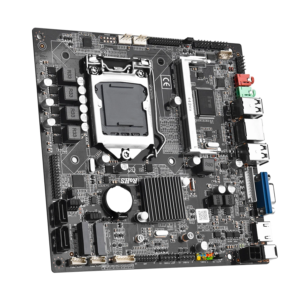 JINGSHA mini itx H61 motherboard LGA 1155 NVME WIFI port mini itx all-in-one LGA 1155 motherboard