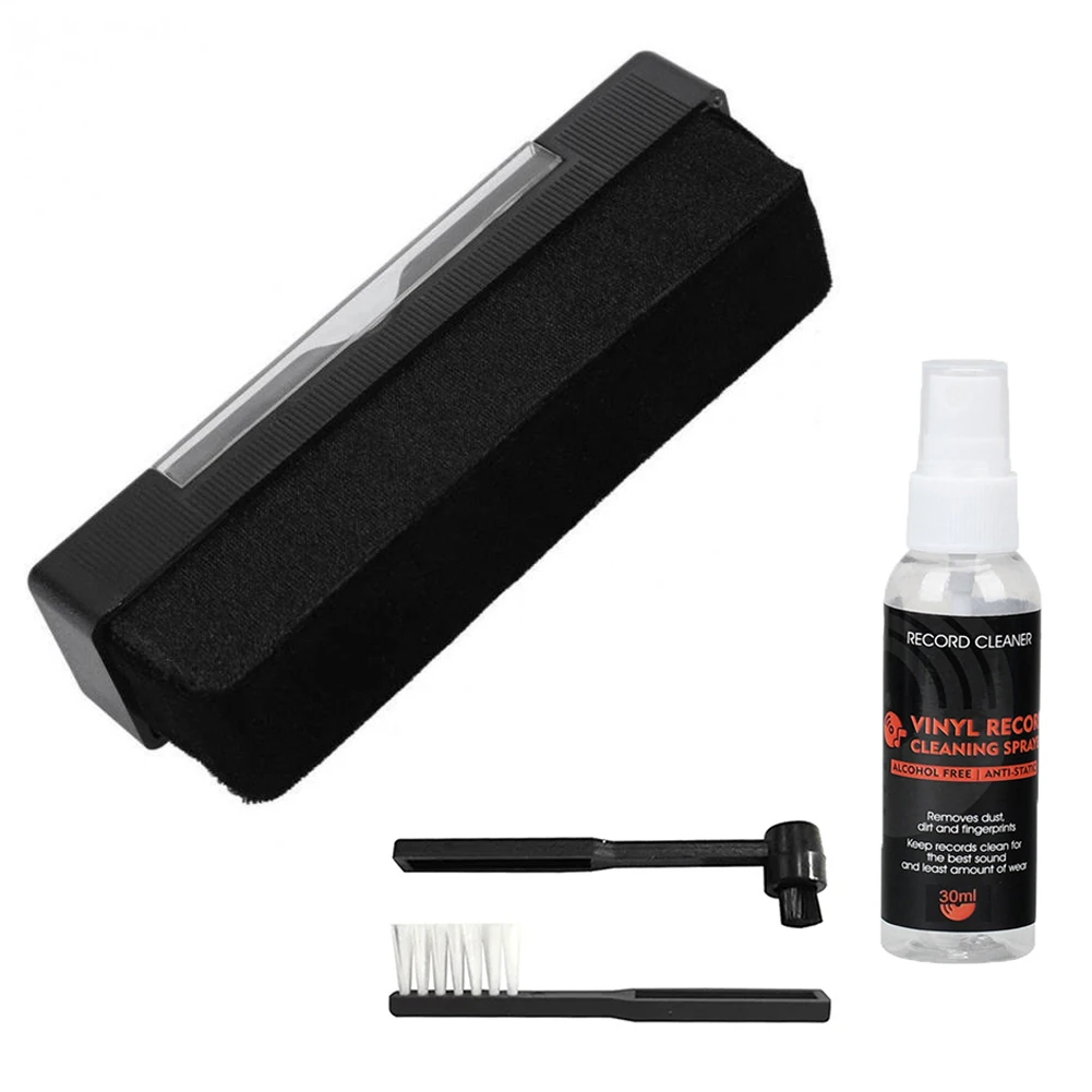 1 set spazzola per la rimozione della polvere spazzola per la pulizia dei dischi spazzola per vinile accessori per giradischi per la pulizia del vinile