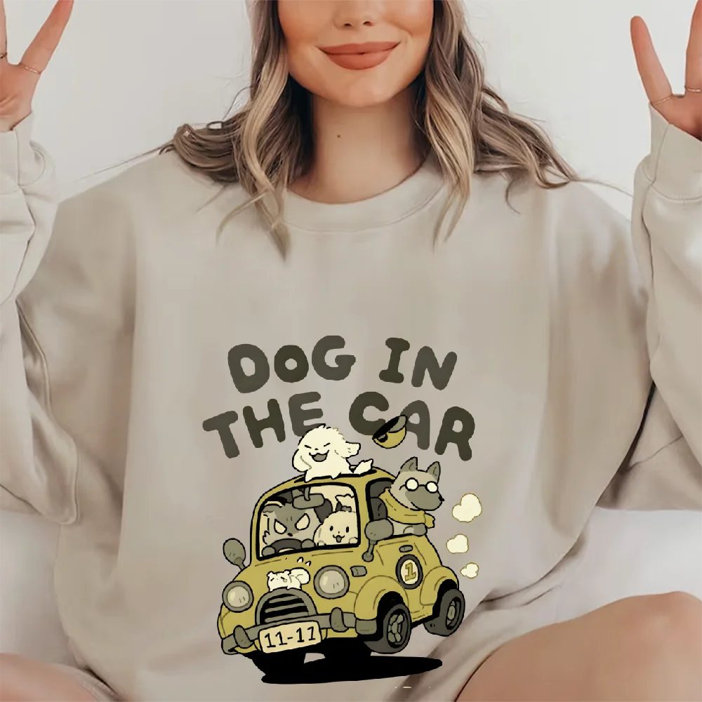 

Cute Animal Cartoon Oversized Women's Y2k Hoodie Hand Painted Korean Style Graphic Sweatshirt Cozy Fleece Warm Fall Winter 2025