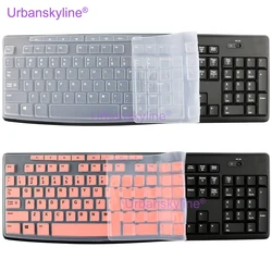 Keyboard Cover for Logitech K200 K260 K270 K275 K295 MK200 MK260 MK270 MK275 MK295 Silicone Protector Skin Case Film Clear Black