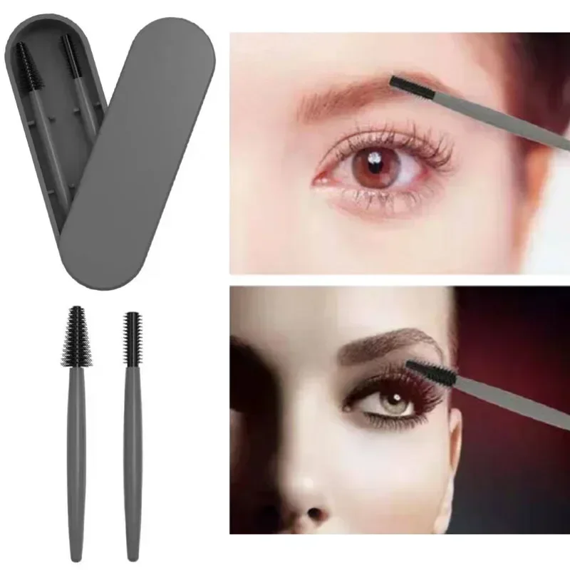 Wimpern Pinsel Mascara Zauberstäbe Microbrush Wimpern Verlängerung Liefert Wimpern Make-Up Pinsel Wiederverwendbare Silikon Augenbrauen Wimpern Pinsel