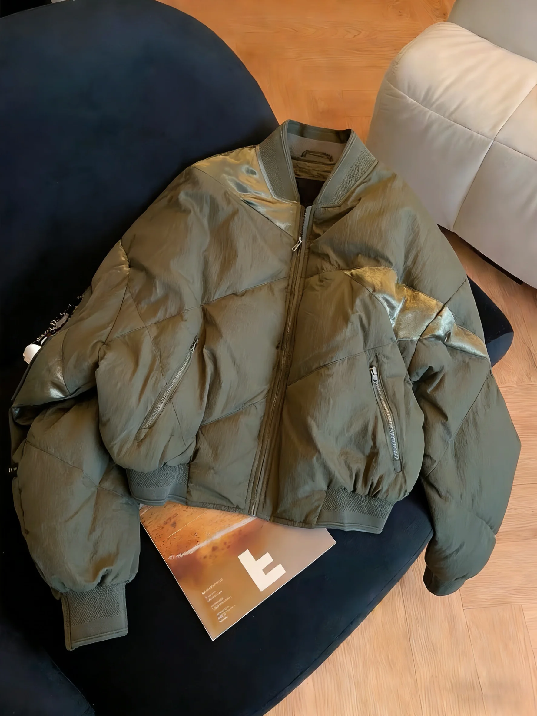 

Ретро-бейсбольная куртка в американском стиле, свободного кроя, с воротником-стойкой, мужская и женская, осенне-зимняя, теплая, хлопковая, удобная верхняя одежда