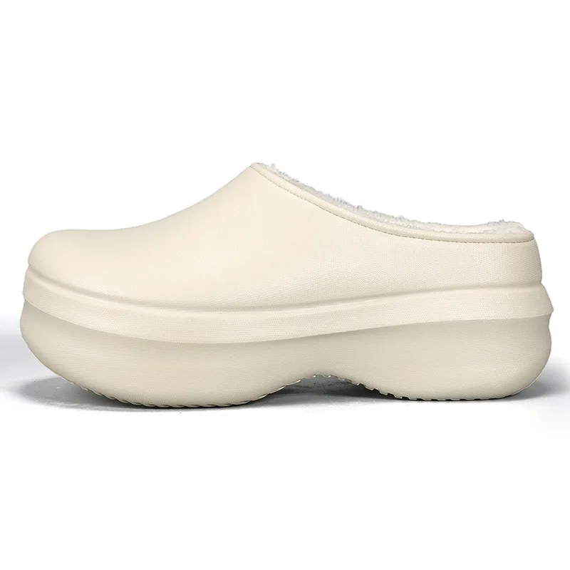 شعبية بلون بسيط موضة الاتجاه الدافئة ومتعددة الاستخدامات الرجال عادية المضادة للانزلاق الارتفاع زيادة نعال من القطن هبوط السفينة