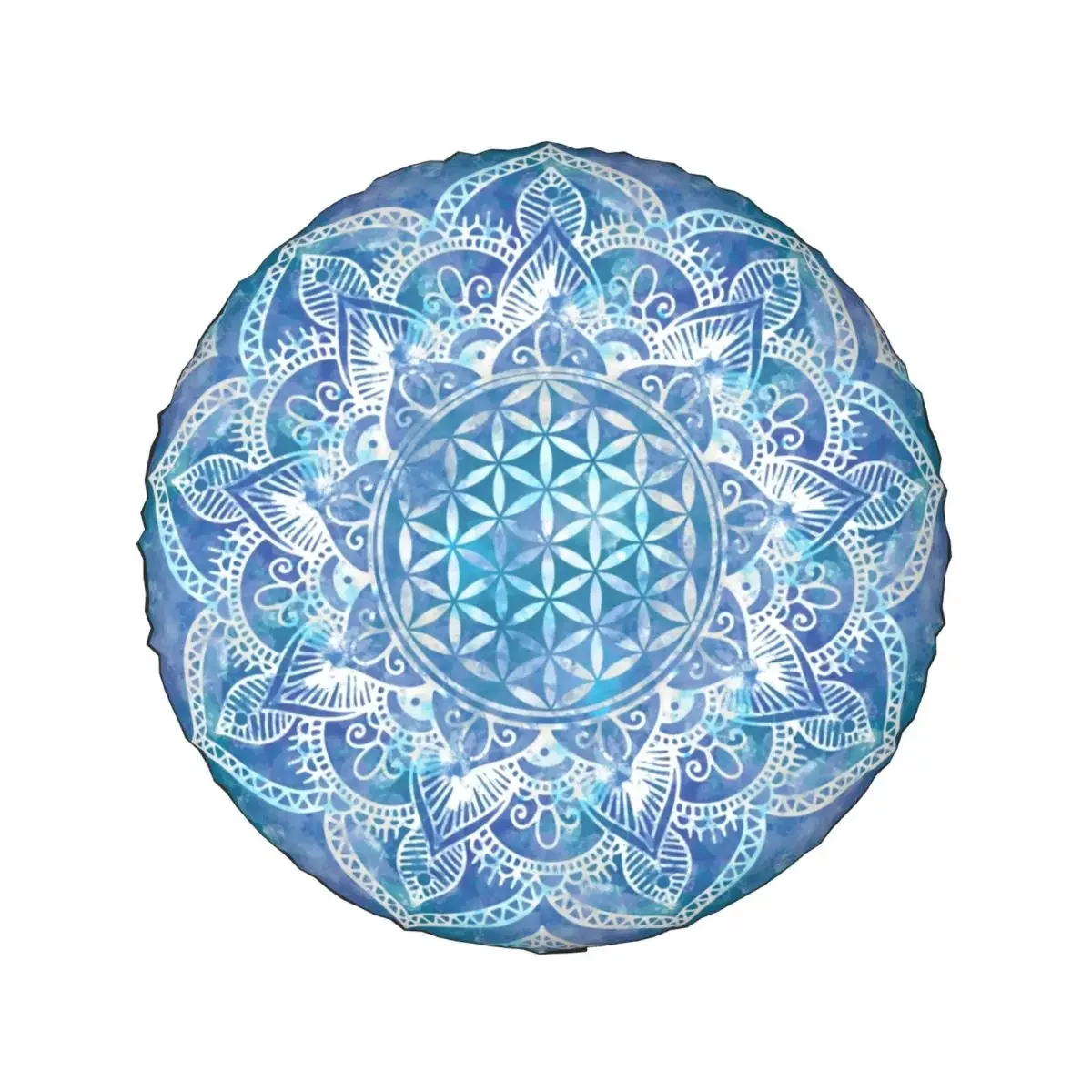 Flower Of Life In Lotus Mandala Spiritual Spare Tire Cover for Toyota Sacred Meditation Car Wheel Protector 14