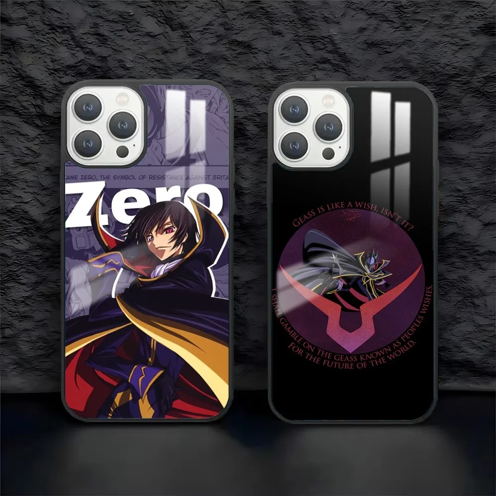 L-Lelouch L-Lamperouge Phone Case For iPhone 16 15 14 13 12 11 Pro Max Plus Mini PC Fashion mirror phone case