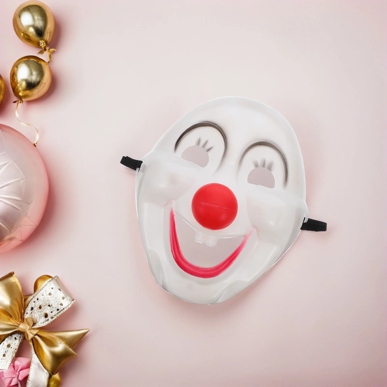 8 szt. Karnawałowych Masek Klauna Zakrywających Całą Twarz z PVC, Akcesoria Imprezowe dla Dorosłych na Maskaradę, Mardi Gras i Halloween