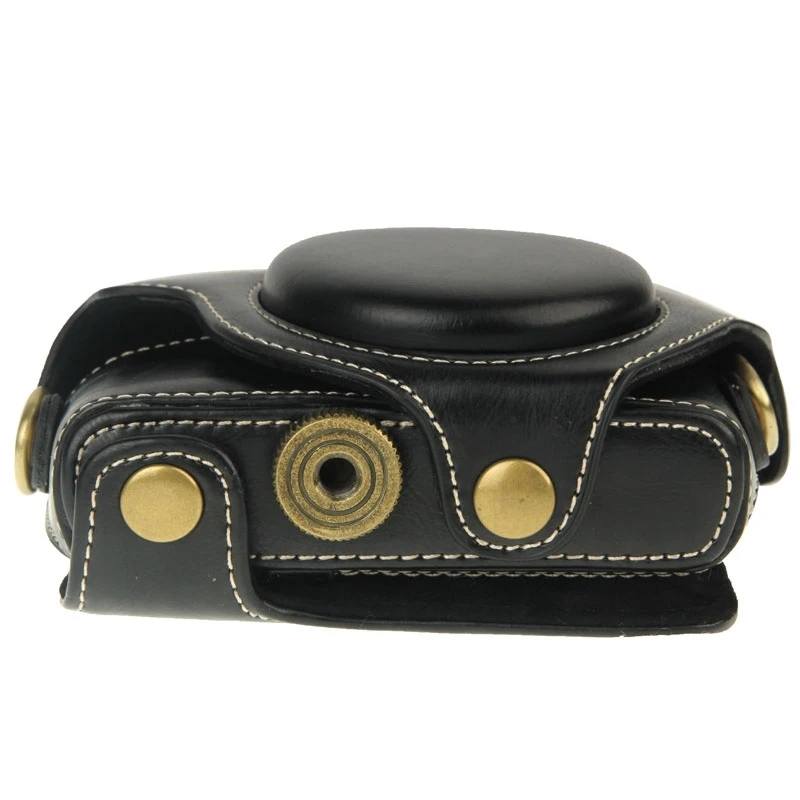 Retro Stijl Cameratas Voor Sony Rx100m3 (Rx 100 Iii)/M4 (Rx100 Iv)/M5 (Rx 100 V) Camera Pu Lederen Beschermhoes Met Riem