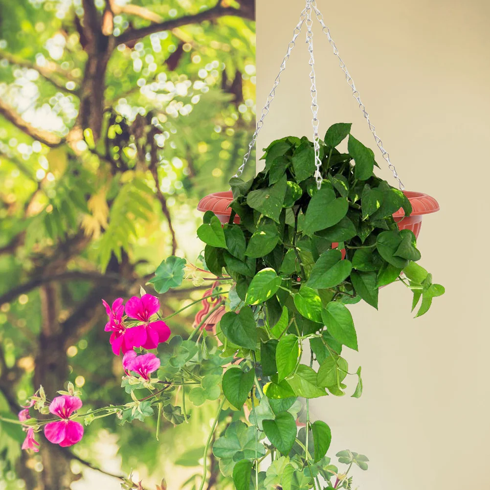 

1Set Hanging Flower Pot Premium Plastic Planter for Succulents Balcony Indoor Outdoor Garden Home Decoration Hanging Planter