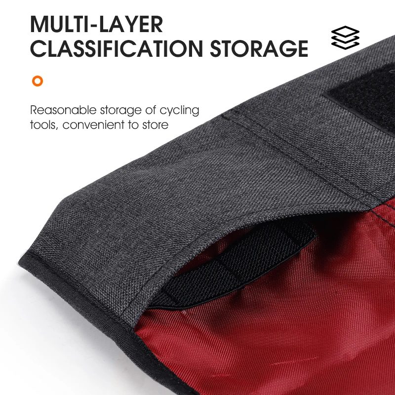 WEST BIKING Bicycle Bag Foldable Tool Bag Front Frame Bag Bike Saddle Pouch Burrito Pack Bike Rear Tool Kits Cycling Accessories