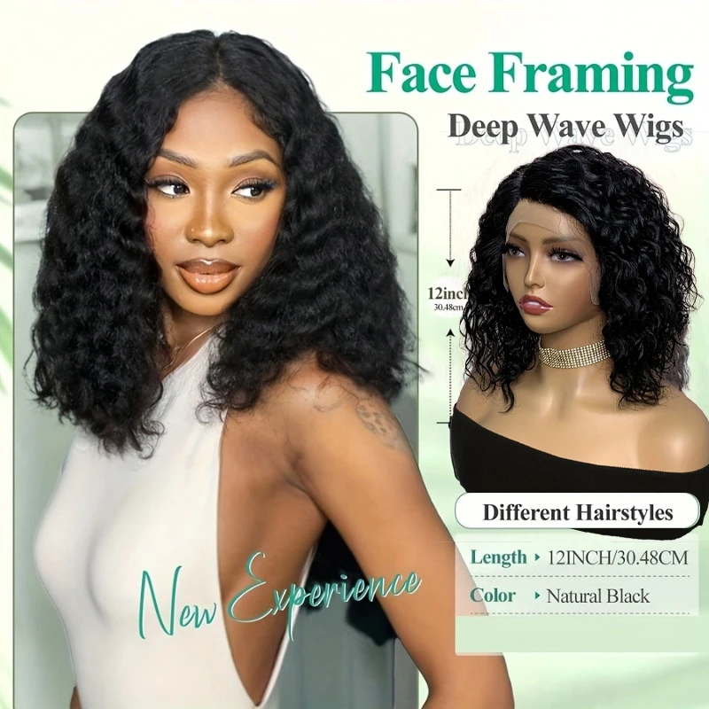 موجة عميقة الدانتيل الجبهة الباروكات شعر الإنسان قبل قطعها 13x4 HD الدانتيل الشفاف شعر مستعار أمامي 180% الكثافة غلويليس الباروكات الأمامية