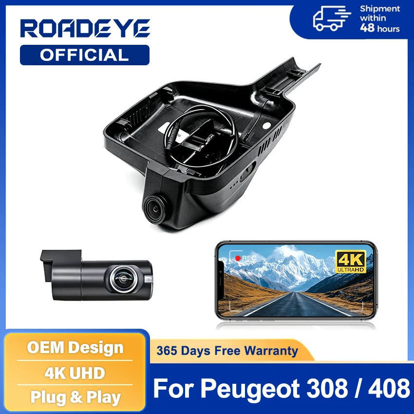 

Dashcam For Peugeot 408 308 2015 2016 2017 2018 2019,Dvr for Peugeot,Camera Recorder,Plug and Play Dash Cam 4K for Car