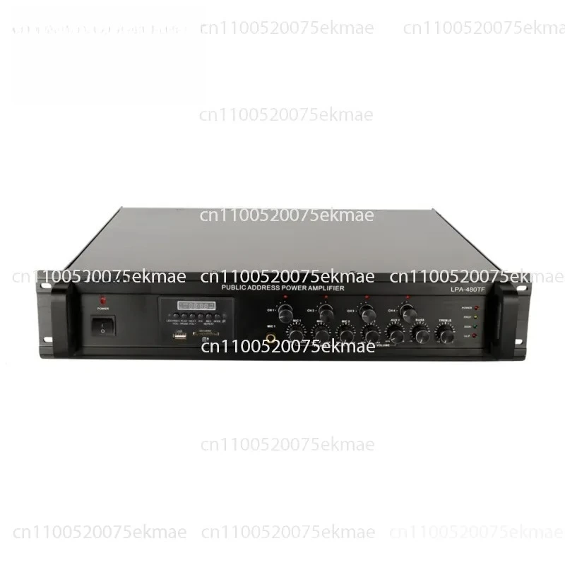 LPA-100TF 100w PA System Amplifier Bluetooth Power Amplifier with Remote Control and 4-Zone Power Amplifier