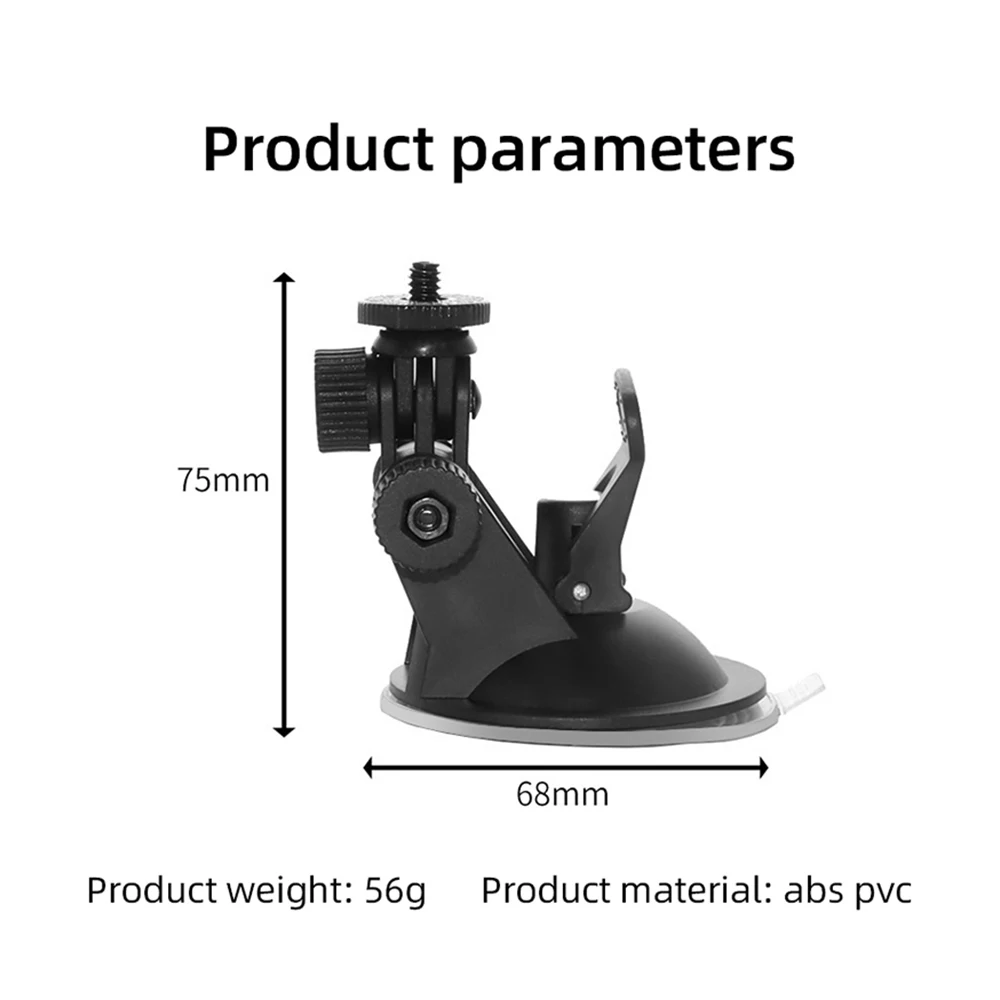 Kit di accessori per action camera base adattatore per montaggio a ventosa per GoPro Hero 13 12 11 10 9 8 7 6 Insta360 X4 X3 X2 DJI Action 4 3