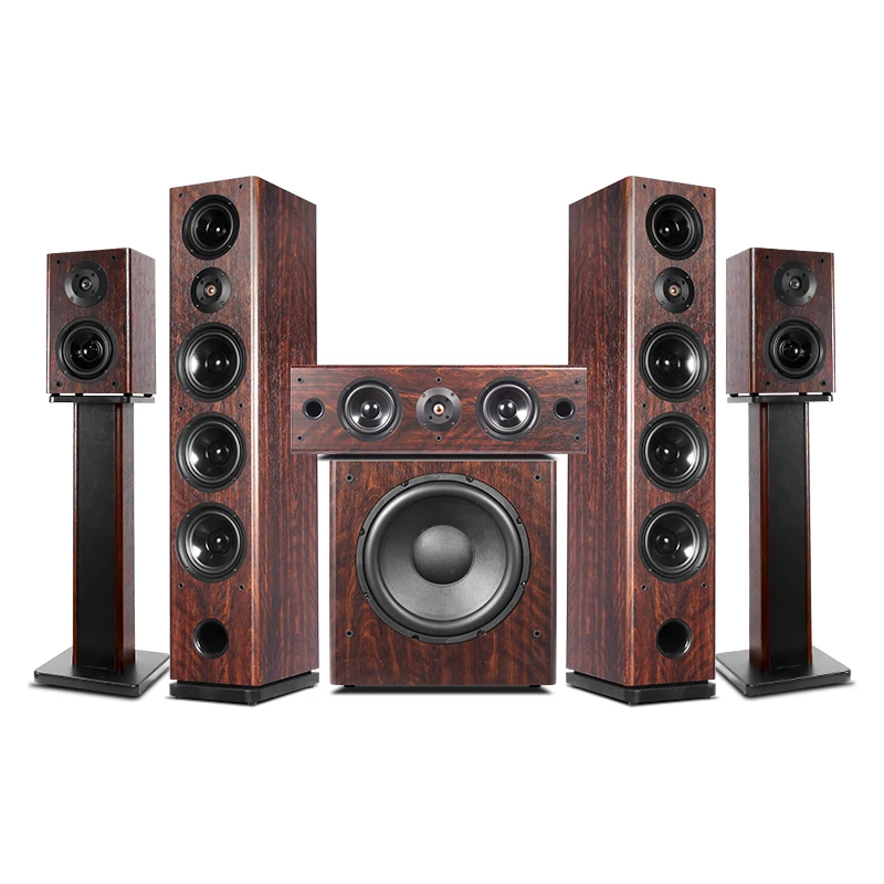 

5.1 Tower Home Theater System Surround Sound Floor-standing Wooden Home Theatre System