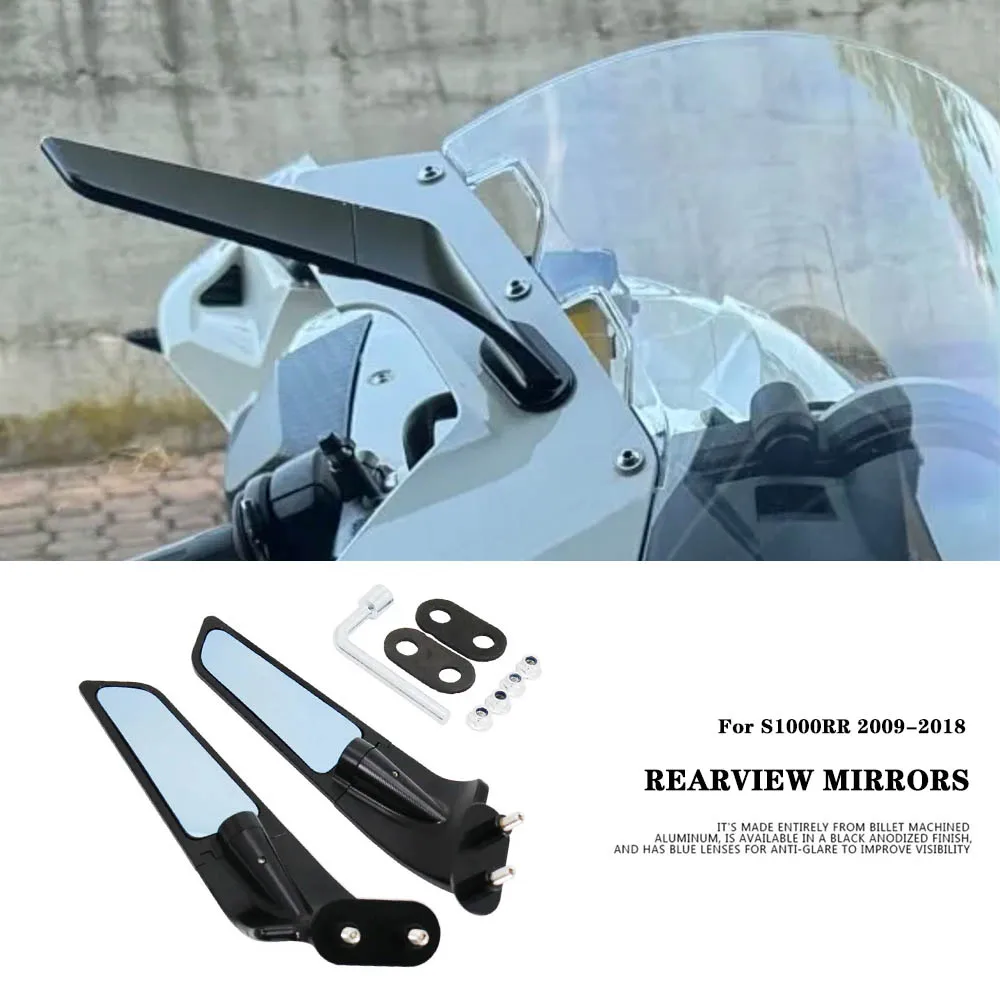 

For BMW S1000RR S1000 RR s1000rr 2009-2018 Motorcycle Mirror Modified Wind Wing Adjustable Rotating Rearview Mirror