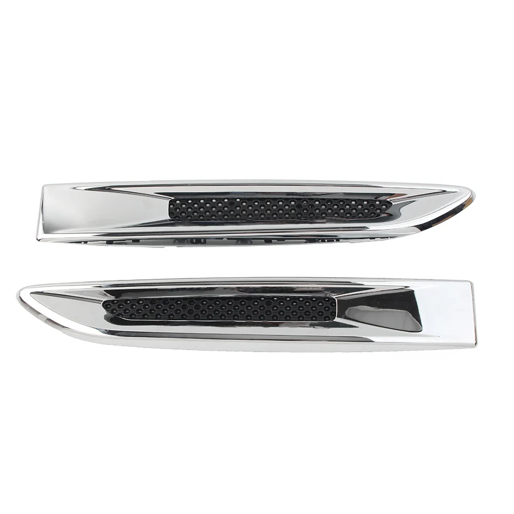 1 Pair Chrome Car Front Side Fender Air Vent Outlet Grille Trim For Jaguar XE F-Pace XF X260 T2H36039 T2H36037