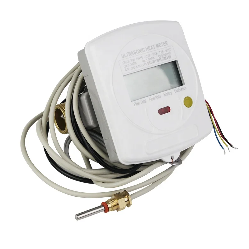Intelligent digital btu ultrasonic heat meter dn25 with rs485 mbus pulse