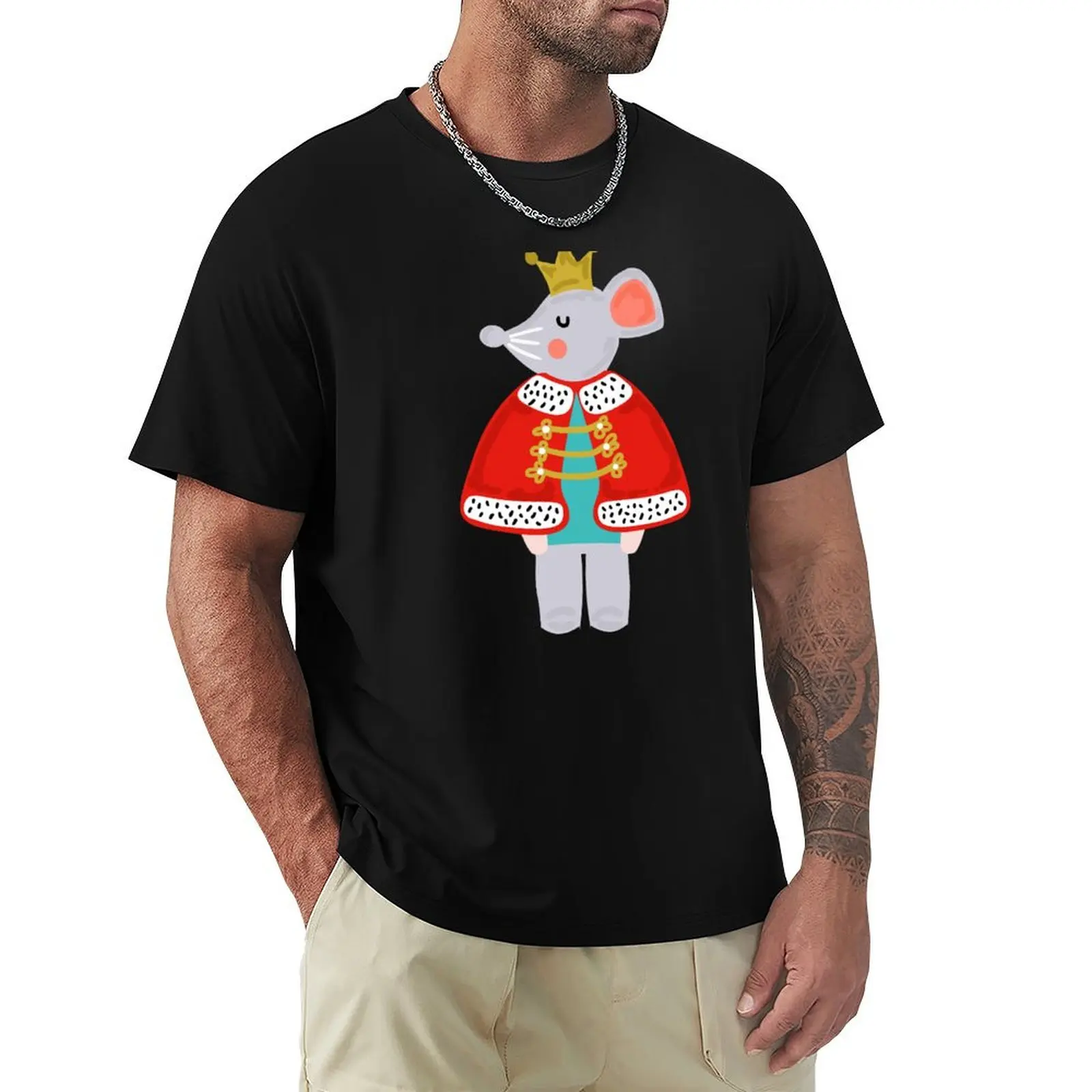 Nutcracker Ballet Mouse King T-Shirt Stylish Print Short Sleeve Tee