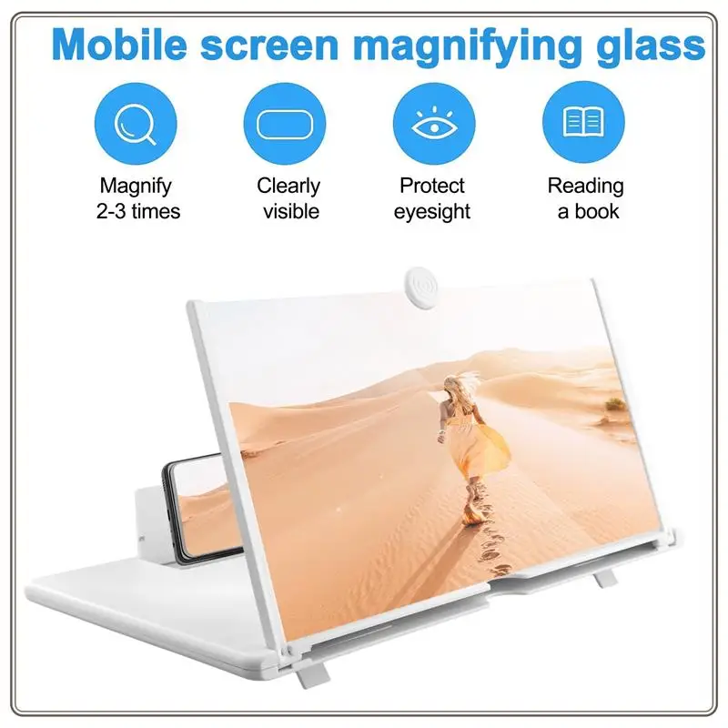 

Reliable-16 Inch Screen Magnifier Cell Phone Screen Amplifier Pull Out Cell Phone Amplifier Cell Phone Holder Screen Magnifier,1