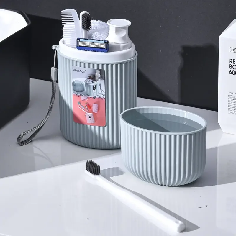 كوب غسول الفم للسفر، محمول لطيف أساسي لرحلات العمل، حقيبة فرشاة الأسنان مع غطاء، مجموعة تخزين متعددة الوظائف #1