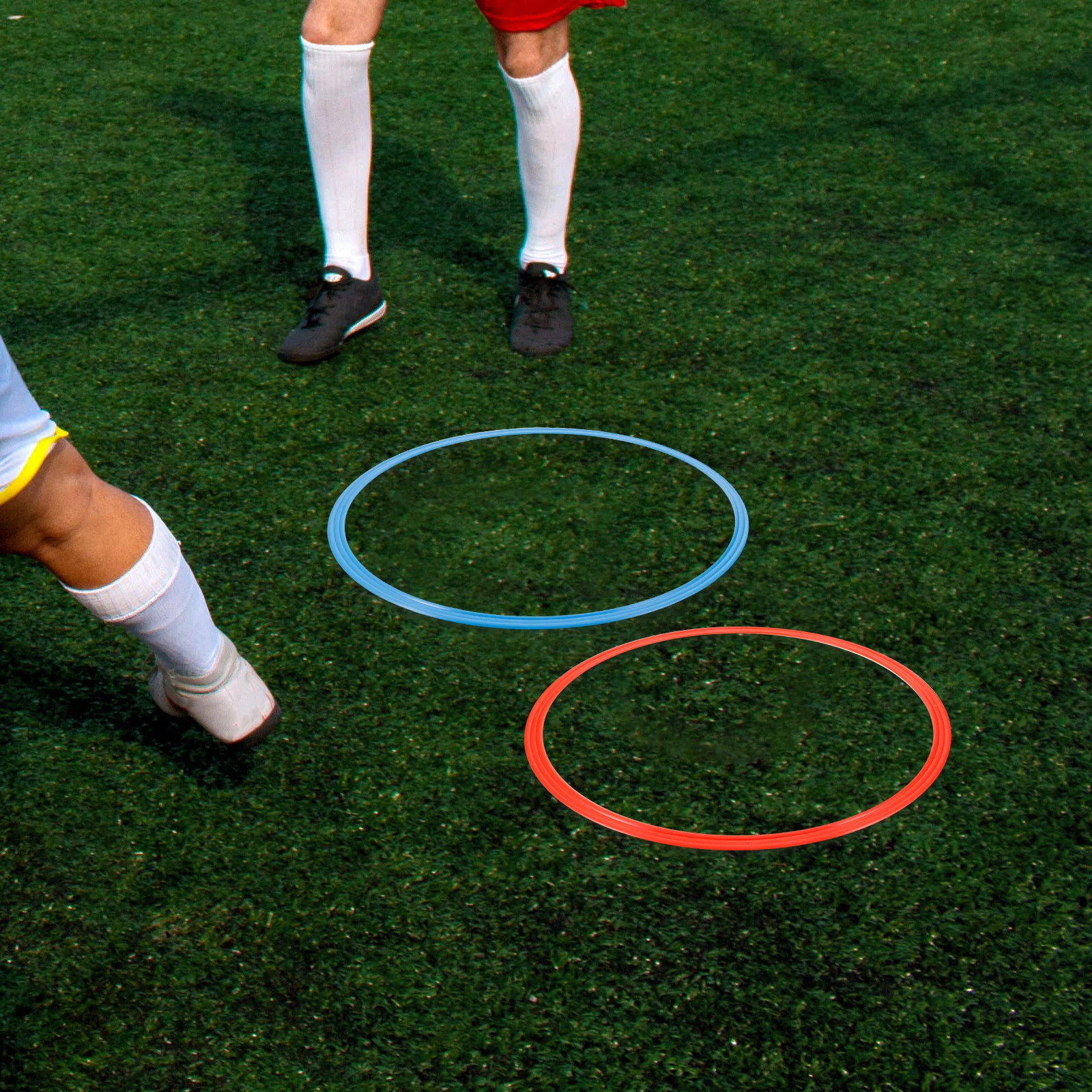 

6 PCS Step Training Circle Footwork Ball Sports Championship Ring Football Soccer Accessories Rings