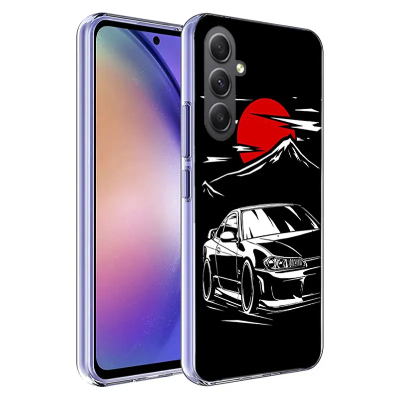 Japan JDM Sports Cars Male Men Cover For Samsung A54 A34 A24 A14 A53 A33 A23 A13 A52S A32 A22 A12 Phone Galaxy A03 A04 A02S A42 image 3