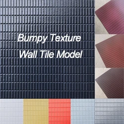 20*30cm bumpy texture wall tile model Simulation wall model miniature tile pvc board diy house model house material 1/87/75