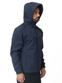 Men's Outdoor Waterproof Windbreak Jacket Lightweight Coat for Camping Hiking Cycling Fishing with Inner Pocket 3