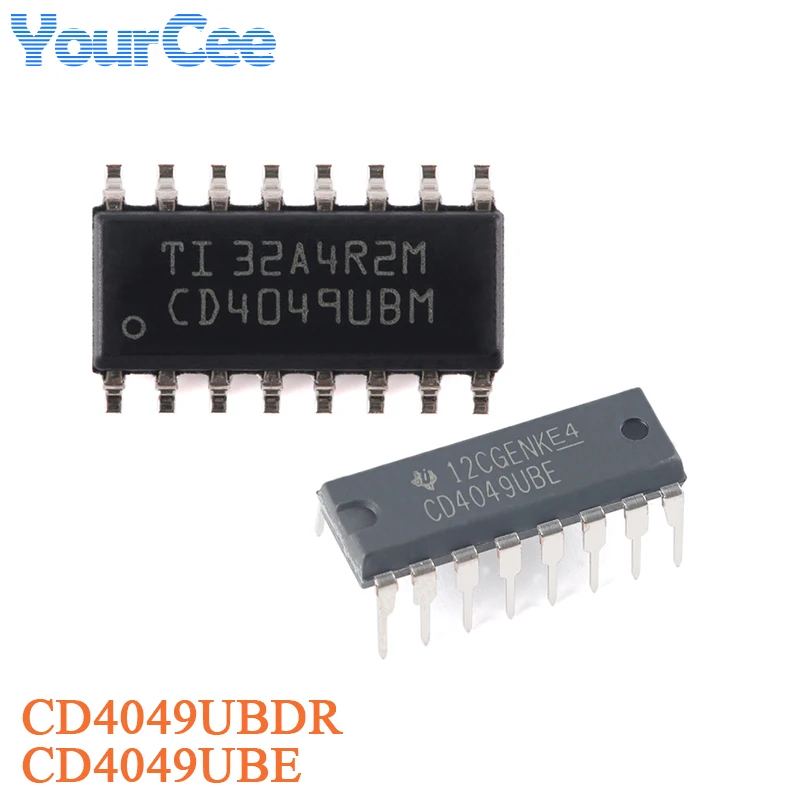 10PCS/5PCS CD4049UBDR SOIC-16 CD4049UBM CD4049 CD4049UBE PDIP-16 Six Inverting Buffer/Converter Chip SMD IC Integrated Circuit