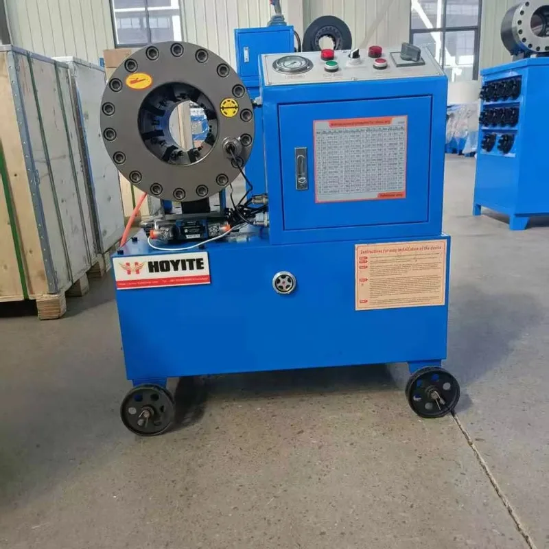 

Популярная гидравлическая обжимная машина HOYITE DX-68 для шлангов, 2 дюйма, 380В/220В, двигатель-насос 4 кВт, 220 кг, простое управление, ножной привод