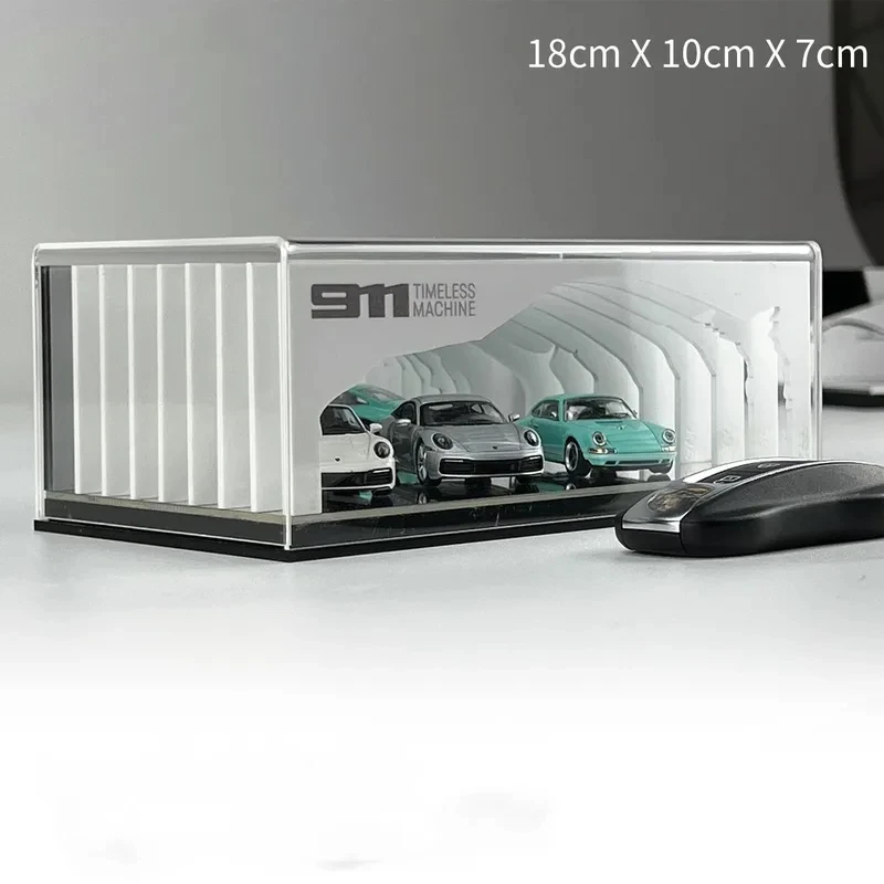 MOREART 1:64 Sedan Acrylic Scene Storage Box Toy Car Display Shelf Gift Alloy Car Dust Proof Transparent High-End Creative Stora