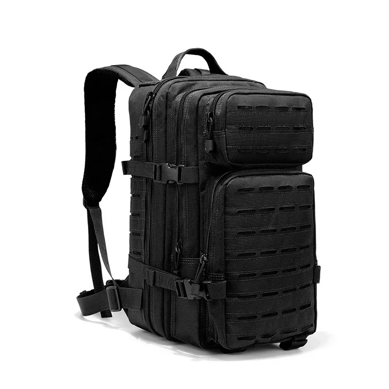 Tactical Assault Pack Backpack Military Army Camping Rucksack Water Resistant Outdoor Sport Bags 25L Black