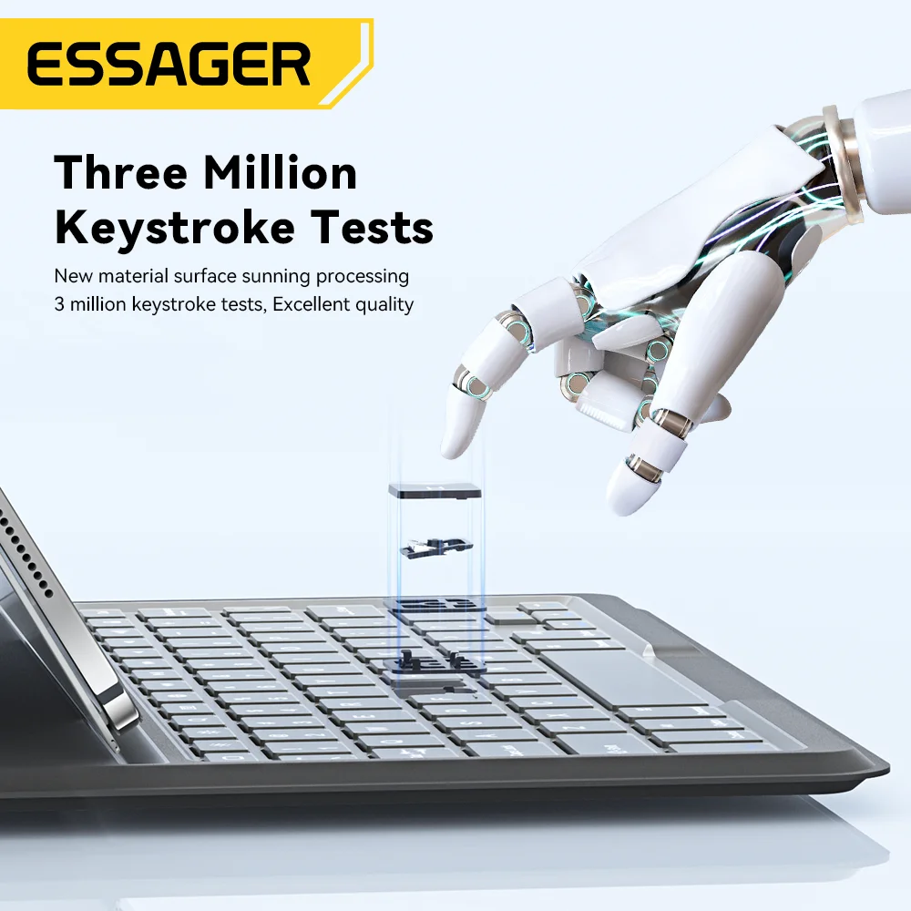 Etui Essager 2 w 1 klawiatura dla iPada 10. Generacji 10.9 cala 2022 bezprzewodowa klawiatura Bluetooth skลadane etui magnetyczne na Tablet