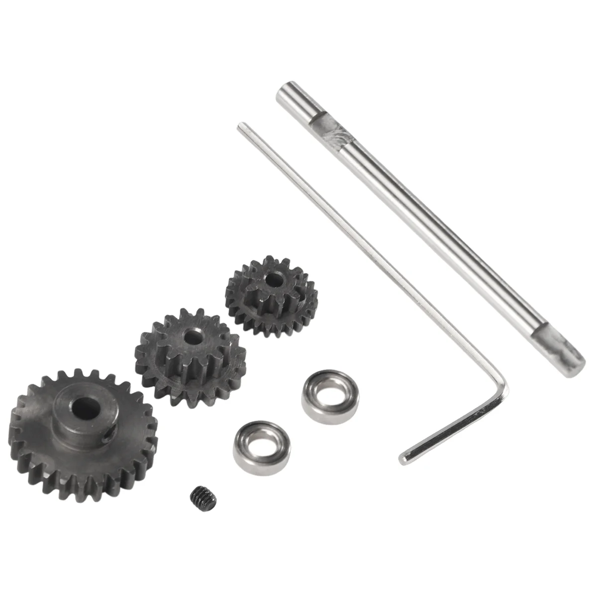 Metal Transmission Gear with D Axis Gearbox Steel Gears Set for WPL D12 1/10 RC Car Upgrade Parts Accessories