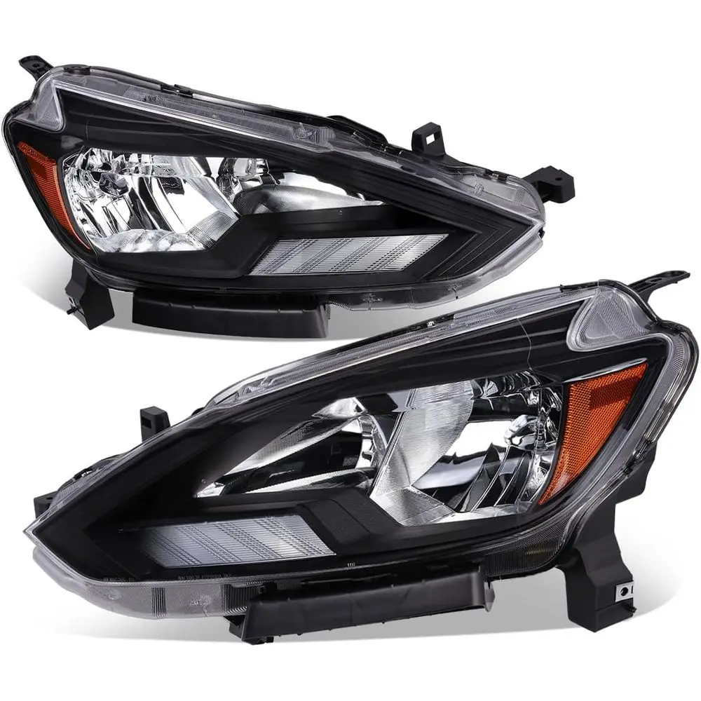 

Комплект фар, совместимый с Sentra 2016, 2017, 2018 годов выпуска, галогенные фары для водителя и пассажира, замена, NI2502244 NI