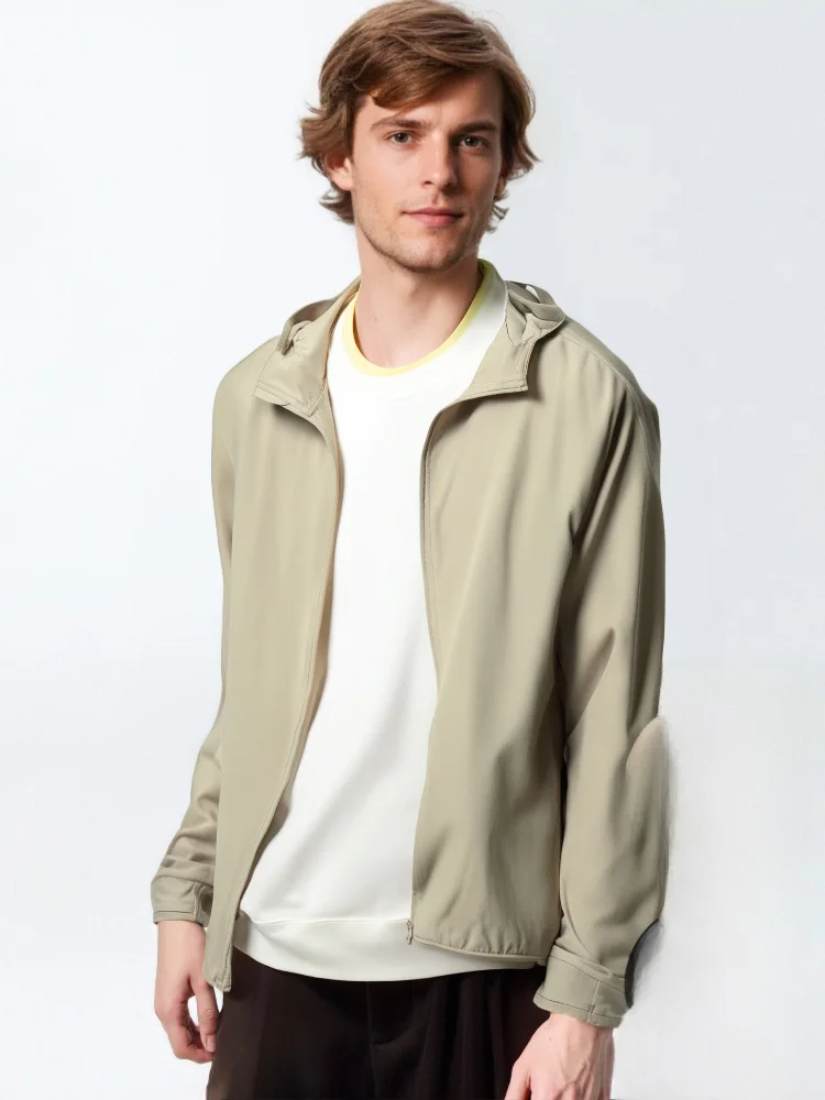 

Женская солнцезащитная одежда на молнии с капюшоном, высокая эластичность Qui Dry DBREQ Jaet, полиэфирное волокно, весна-лето, Китай