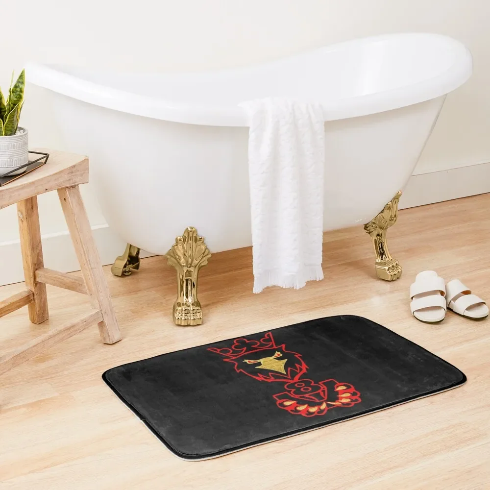 

V8 Griffin King of the road Red Bath Mat Bathtub Anti Slip Anti-Slip Shower External Entrance Doormat Bath Accessories Mat