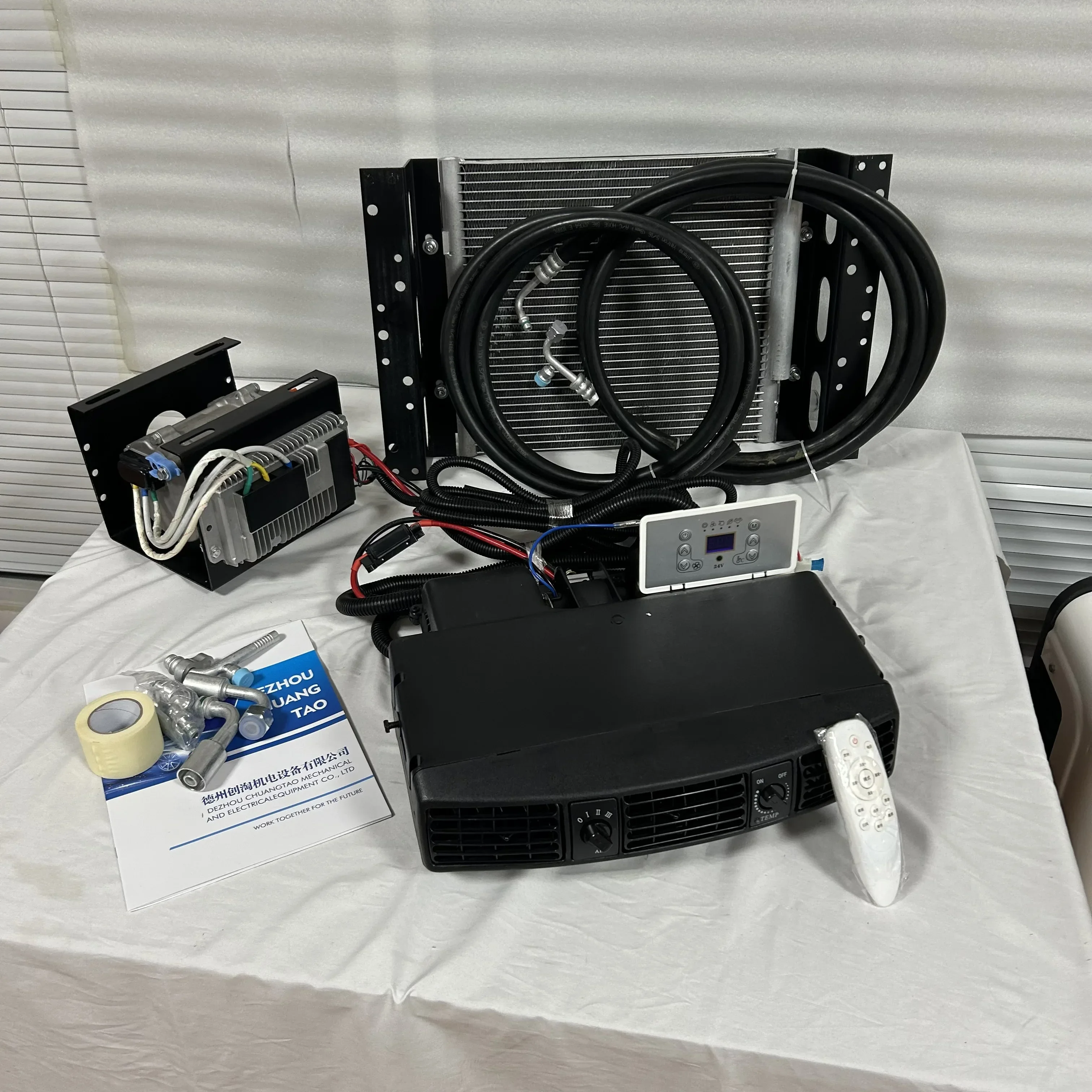 electrical ac kit universal mini air conditioning conditioner for forklift cab cars 12v